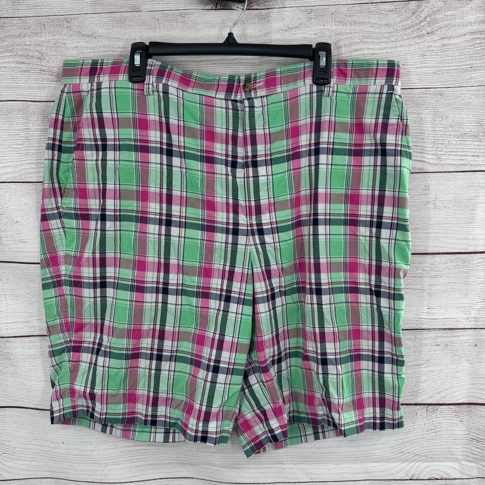 FootJoy Golf Shorts Plaid Flat Front Lightweight Performance Mens Size 42